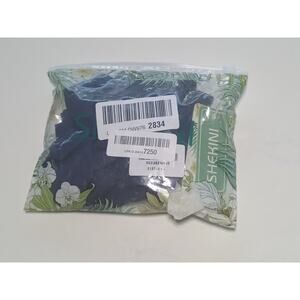 Navy Blue Twist Front Bikini Bottoms - Stylish Swimwear